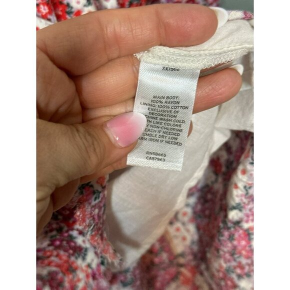 Nordstrom Girls Gauze Floral Tiered Lightweight Sundress Large 10-12 NWOT - Picture 8 of 13